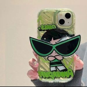 Powerpuff girl Buttercup Holder case for iPhone 14 Pro Max and 13 Pro Max